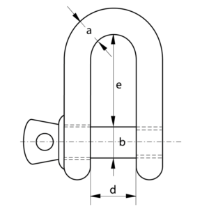 Yellow Pin Dee Shackle Screw Pin