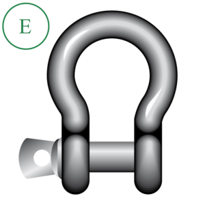 Yellow Pin Bow Shackle Screw Pin