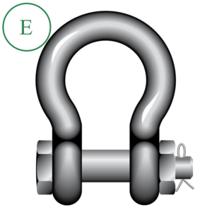 Yellow Pin Bow Shackle Safety Pin