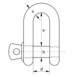 Dee Shackle to DIN 82101, type A