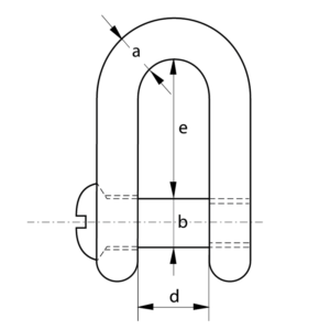 Dee Shackle to DIN 82101, type B