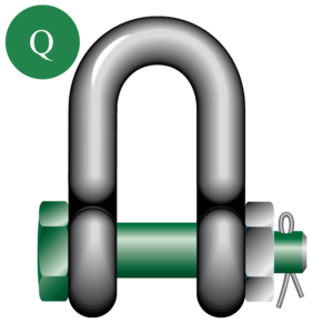 Green Pin® Dee Shackle Safety Pin