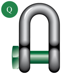 Green Pin® Fishing Dee Shackle Square Headed Pin