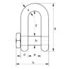 Green Pin® Fishing Dee Shackle Square Headed Pin - Image 2