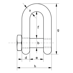 Green Pin® Fishing Dee Shackle Square Headed Pin