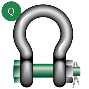 Green Pin® Bow Shackle Safety Pin