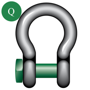 Green Pin® Fishing Bow Shackle Square Headed Pin