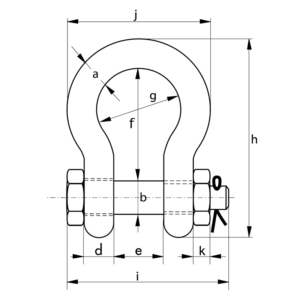 Green Pin® Polar Bow Shackle Safety Pin