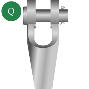 Green Pin® Open Spelter Socket G-6412