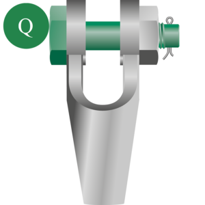 Green Pin® Open Spelter Socket G-6422