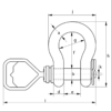Green Pin® Tapered Pin ROV Shackle D - Image 2