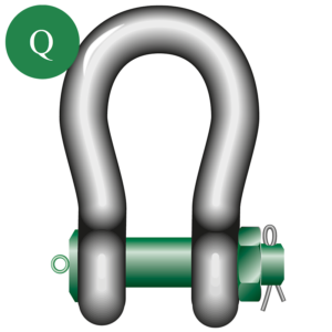 Green Pin® Heavy Duty Bow Shackle
