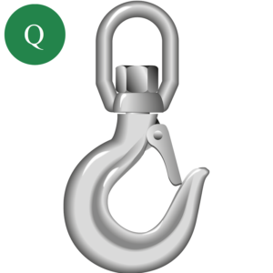Green Pin® Swivel Hook with Safety Latch