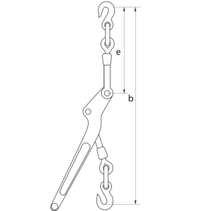 Lever Type Loadbinder with Hooks