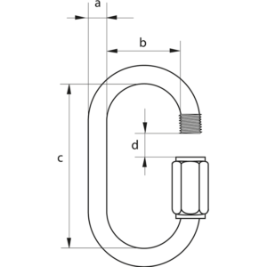 Quick Link with Enlarged Opening