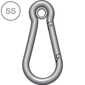 SS Carbine Hook w/ Pressed Thimble