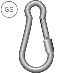 SS Carbine Hook w/ Screw Nut