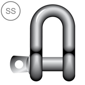 SS Dee Shackle Screw Pin