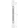 Green Pin® Turnbuckle Eye & Eye G-6311 - Image 2