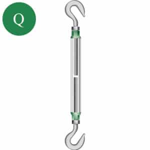 Green Pin® Turnbuckle Hook & Hook G-6312