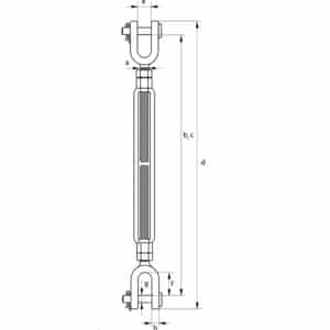 Green Pin® Turnbuckle Jaw & Jaw G-6313