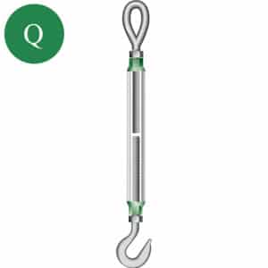 Green Pin® Turnbuckle Eye & Hook G-6314