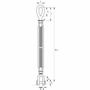 Green Pin® Turnbuckle Eye & Jaw G-6315