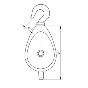 GMI Block with Hook, two sheaves