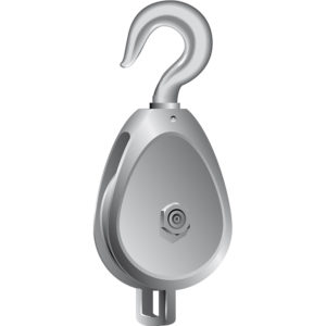 GMI Block with Hook, one sheave