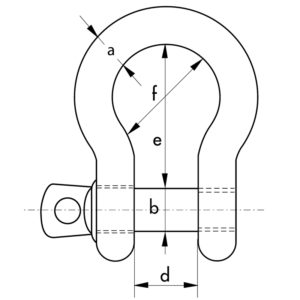 SS High Tensile Lifting Bow Shackle Screw Pin