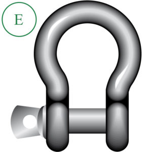 Large Bow Shackle, A Pin