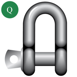 Large Dee Shackle, A Pin