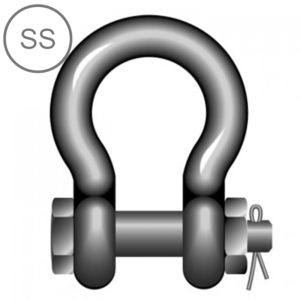 SS High Tensile Lifting Bow Shackle Safety Pin