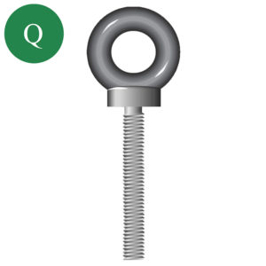 Long Shank Collar Eyebolt Metric Thread
