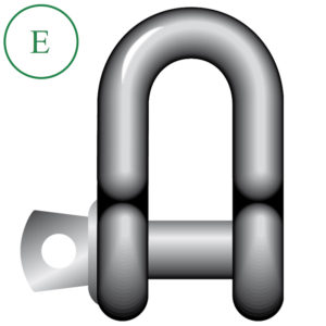 Small Dee Shackle, A Pin