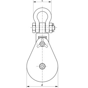 Snatch Block with Shackle