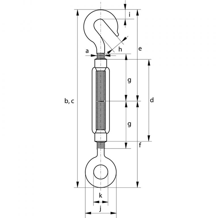 Straining Screw Eye & Hook Green Pin UK