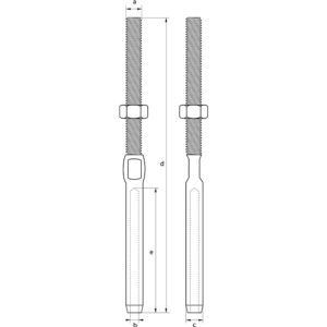 SS Threaded Terminal Swage Type
