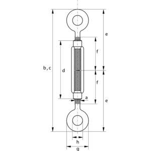 SS Turnbuckle Eye & Eye