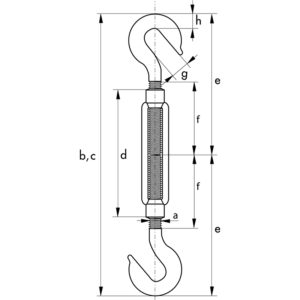 SS Turnbuckle Hook & Hook