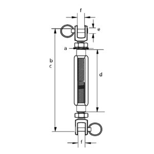 SS Turnbuckle Jaw & Jaw