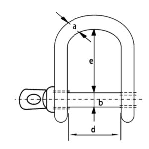 SS Wide Jaw Dee Shackle