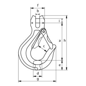 Green Pin® Sling Hook CL EN 1677-2