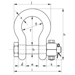 Green Pin® Polar Shackle Fixed Nut