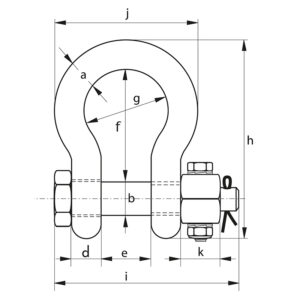 Green Pin® Super Shackle Fixed Nut