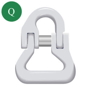 Green Pin® Round Web Sling Connecting Link