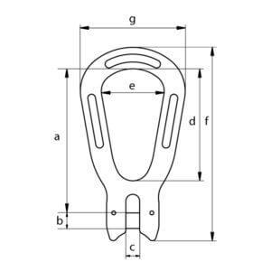 Green Pin® Pear Shaped Link EN 1677-4