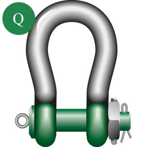 Green Pin® Heavy Duty Polar Shackle Fixed Nut