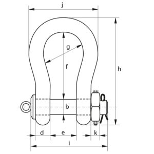 Green Pin® Heavy Duty Polar Shackle Fixed Nut