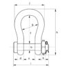 Green Pin® Sling Shackle Fixed Nut - Image 2